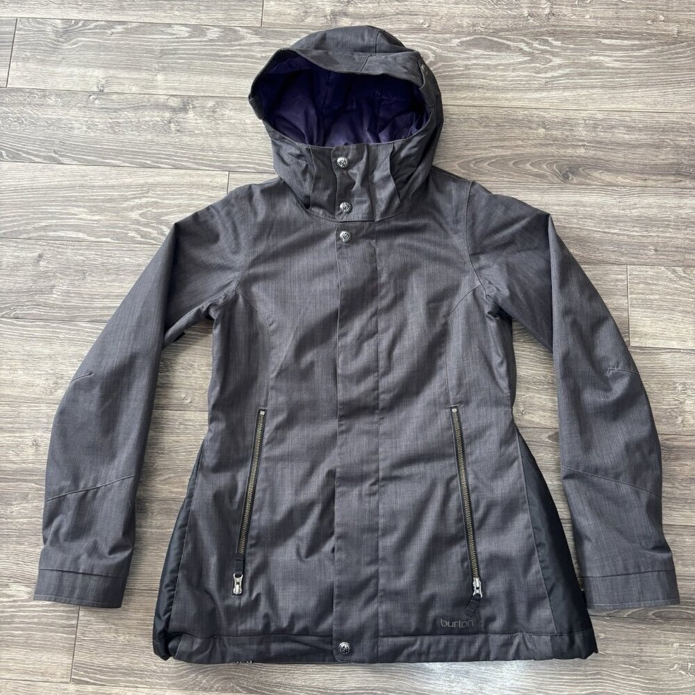 Burton DryRide Da Nang Snowboard Jacket Women’s Size 3 Dark Gray Waterproof Ski